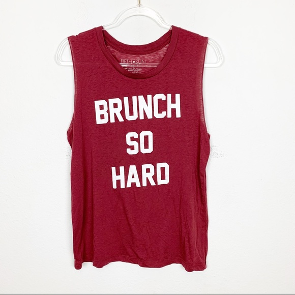 Fifth Sun ‘Brunch So Hard’ Tank Size Large - Picture 1 of 3